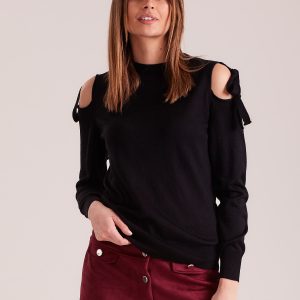 Wholesale Black cold arms sweater