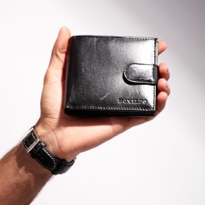 Wholesale Black Wallet For Men Genuine Leather Horizontal