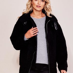 Wholesale Black Faux Fur Jacket