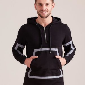 Wholesale Black kangaroo men's sweatshirt