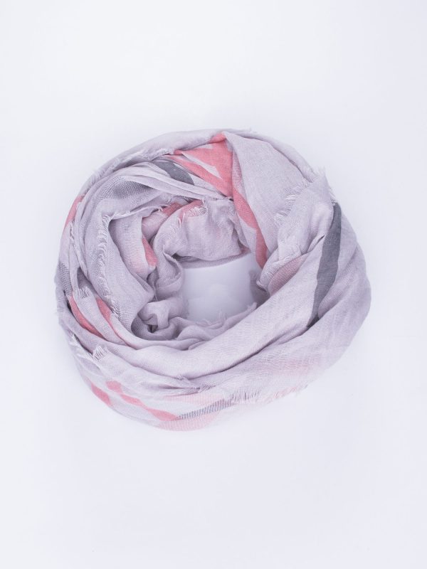 Wholesale Grey cotton bandana with fringes