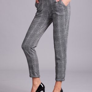 Wholesale Grey Patterned Women's Trousers