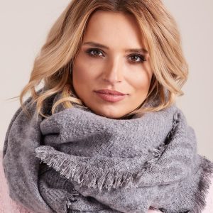 Wholesale Gray knitted women's scarf