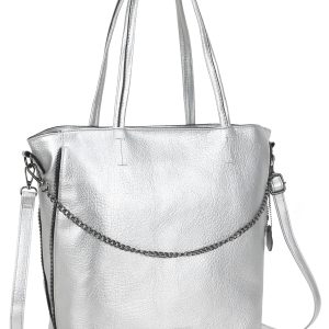 Wholesale Silver original LUIGISANTO shopper bag