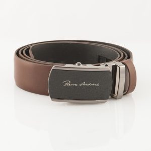 Wholesale Men's Brown Belt with Decorative Buckle