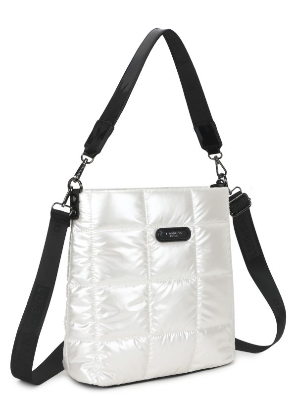 Wholesale White shoulder bag with two straps LUIGISANTO