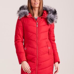 Wholesale Red long jacket for winter