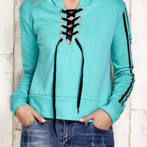 Wholesale Sweatshirt with binding green