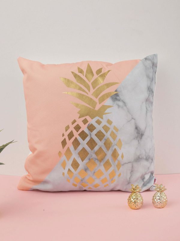 Wholesale Grey and peach decorative pillow