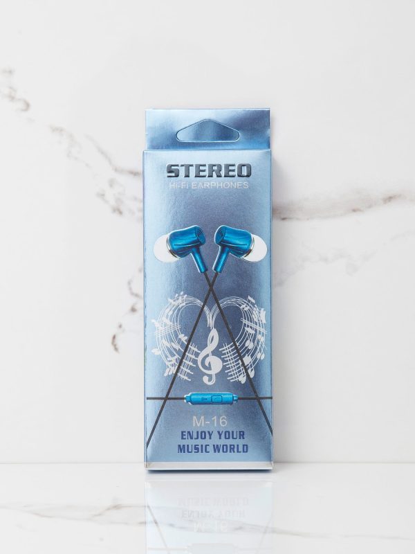 Wholesale Blue Universal In-Ear Headphones