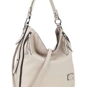 Wholesale LUIGISANTO eco leather shopper bag beige