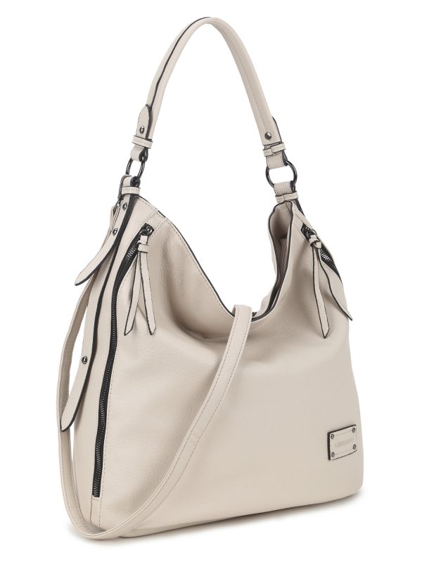 Wholesale LUIGISANTO eco leather shopper bag beige