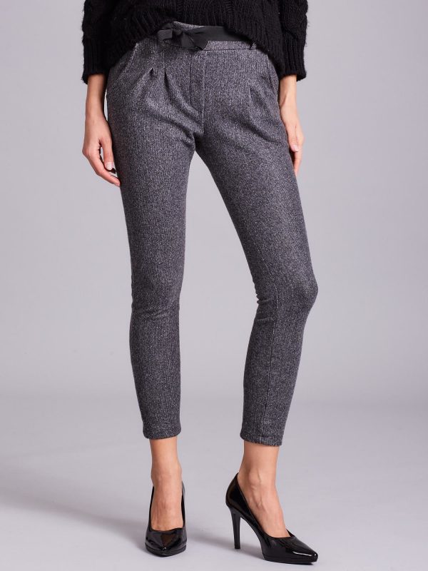 Wholesale Grey knitted trousers