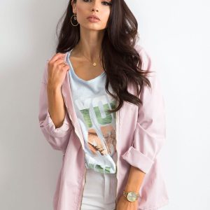 Wholesale Dirty pink jacket with hood