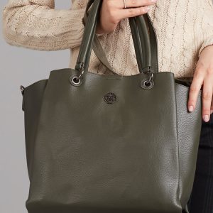 Wholesale Green eco-leather shopper bag