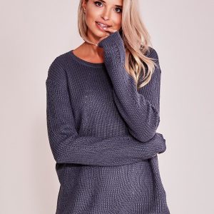 Wholesale Graphite Loose Sweater