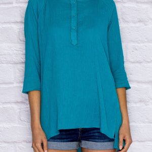 Wholesale Turquoise tunic in boho style