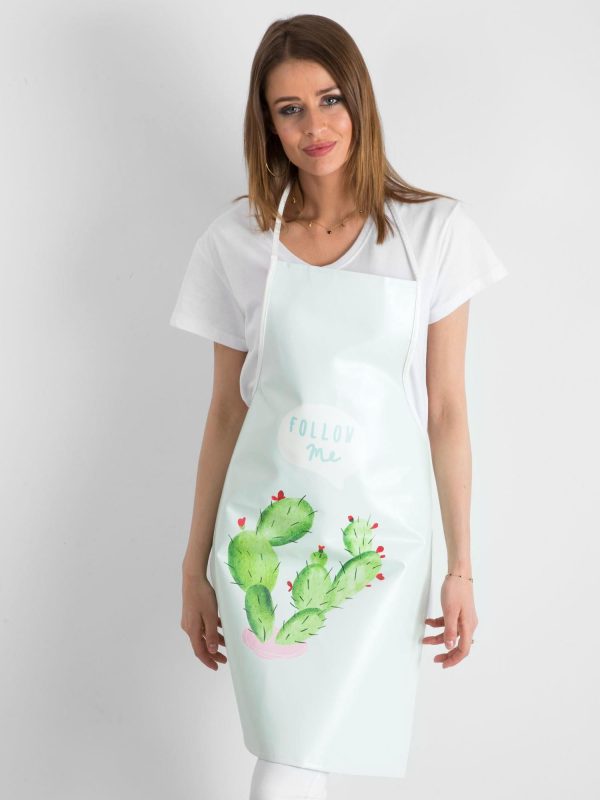 Wholesale Mint Printed Kitchen Apron