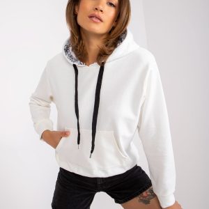 Wholesale Ecru sweatshirt kangaroo Palencia