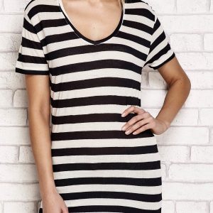 Wholesale Black Striped T-Shirt