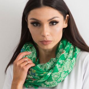 Wholesale Green scarf with print