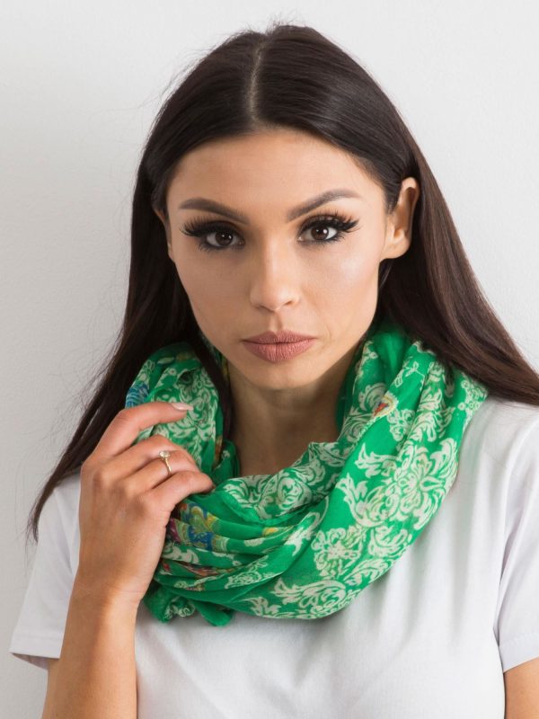 Wholesale Green scarf with print