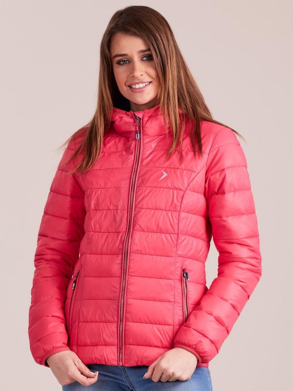 Wholesale Outhorn Dark Pink Quilted Winter Jacket