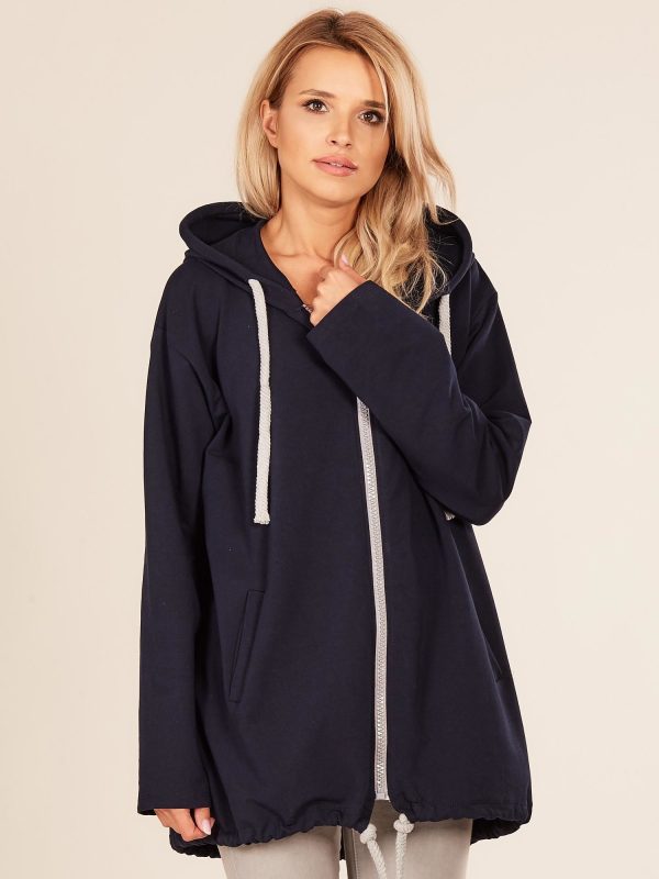 Wholesale Navy oversized sweatshirt