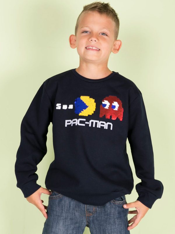 Wholesale Navy blue sweatshirt for boy