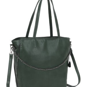 Wholesale Green capacious shopper bag LUIGISANTO