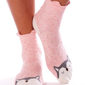 Wholesale Pink Socks with Animals