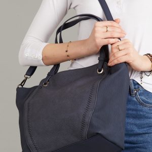 Wholesale Navy blue eco leather bag