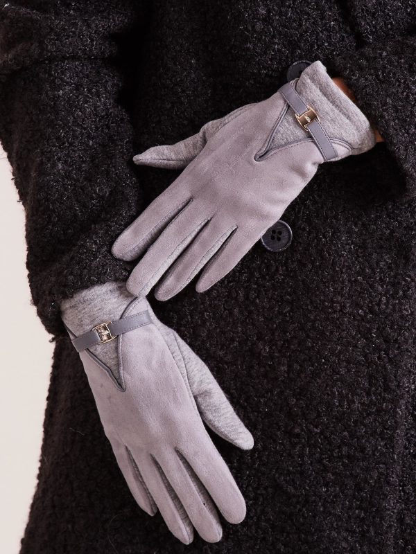 Wholesale Grey Classic Women's Gloves