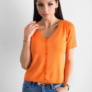 Wholesale Orange V-neck set