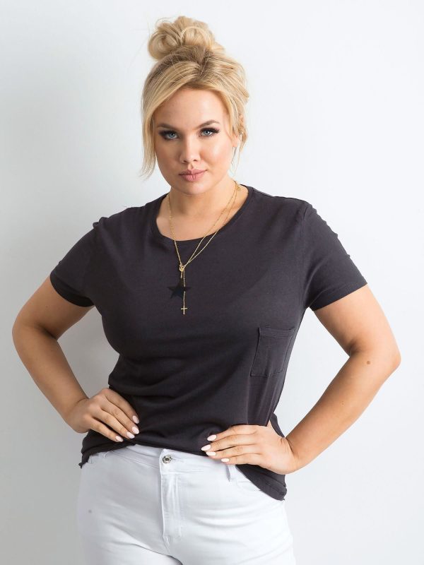 Wholesale Graphite basic t-shirt PLUS SIZE