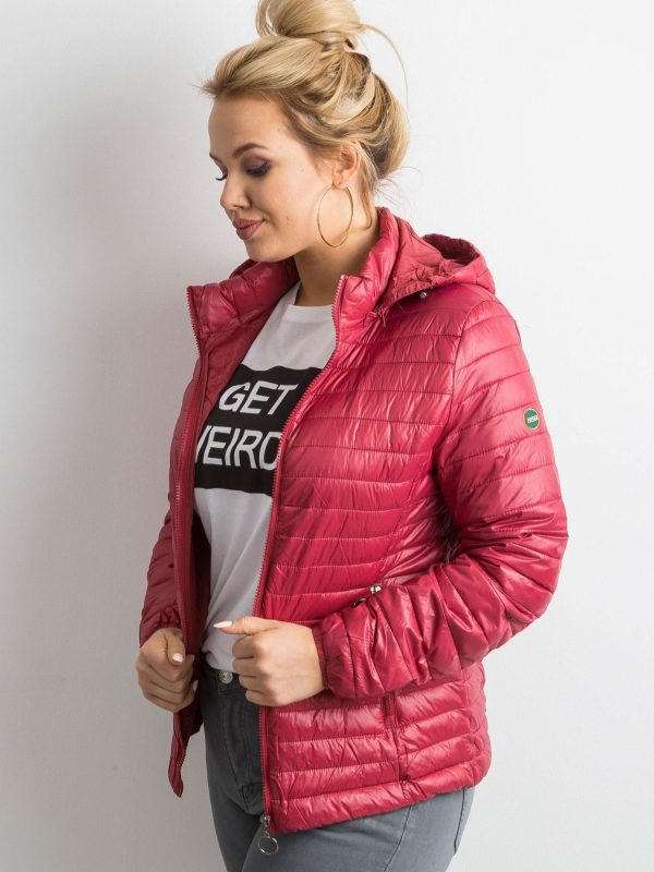 Wholesale Burgundy Plus Size Transitional Jacket