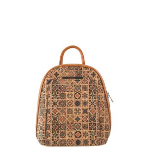 Wholesale Green Patterned Cork Backpack