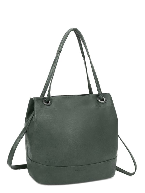 Wholesale LUIGISANTO green eco leather shopper bag