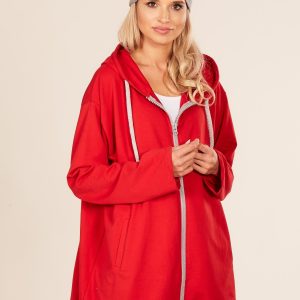 Wholesale Red oversized sweatshirt