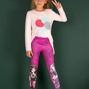 Wholesale Fuchsia leggings for girl EVER AFTER HIGH