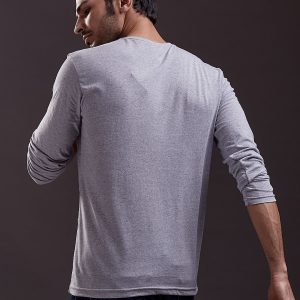 Wholesale Men's blouse with text print light grey