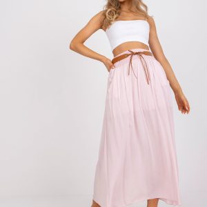 Wholesale Light pink airy maxi skirt for summer OCH BELLA