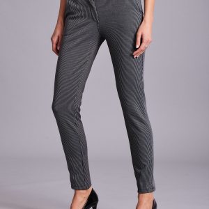 Wholesale Grey Elegant Striped Pants