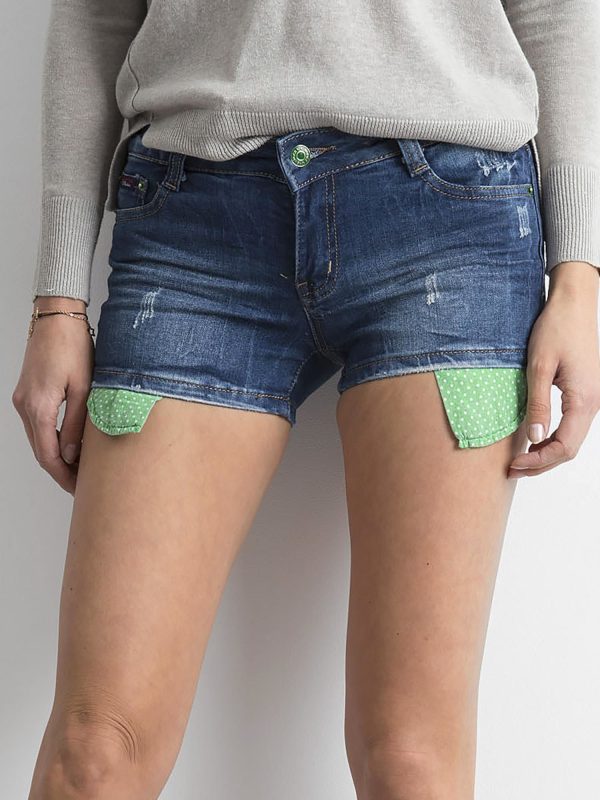 Wholesale Blue denim shorts for women