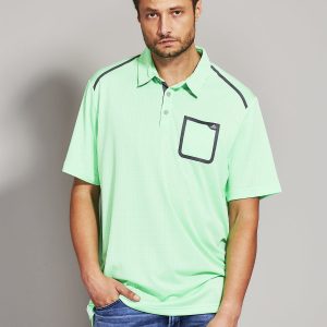 Wholesale ADIDAS Fluo green men's polo shirt