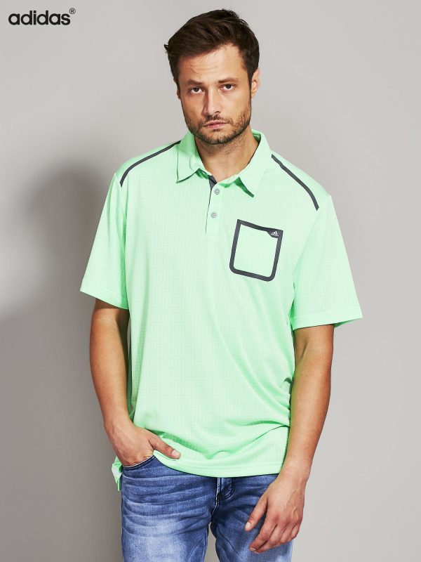 Wholesale ADIDAS Fluo green men's polo shirt