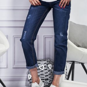 Wholesale YUPS Denim Pants Dark Blue