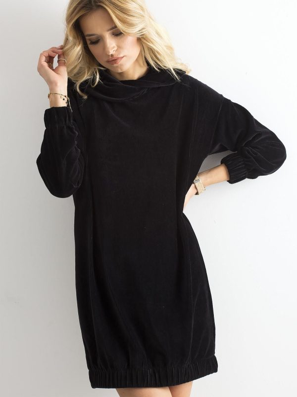 Wholesale Black corduroy dress