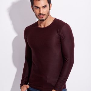 Wholesale Burgundy blouse for men in diamonds