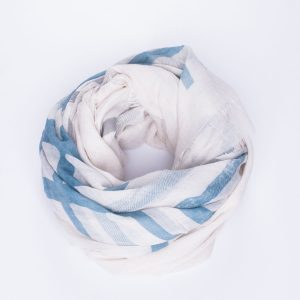 Wholesale Ecru cotton bandana with tassels